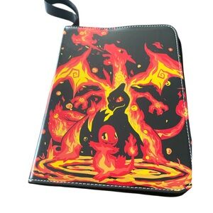 Pokémon Trading Card Game 4- card Binder Charizard, Mewtwo, and Charmander